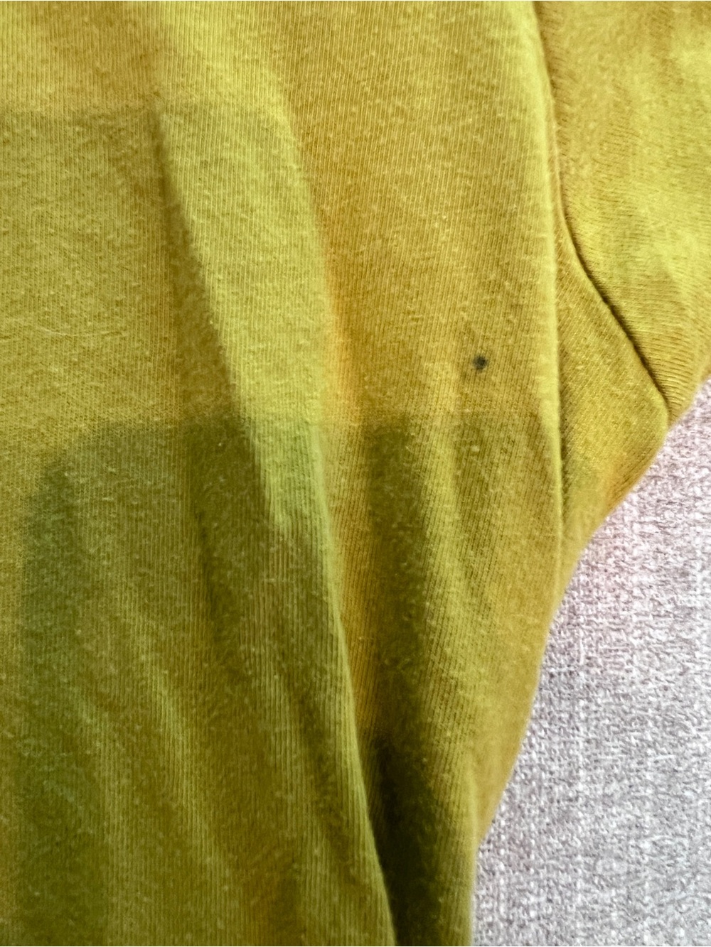 Nike womens Olive Crew Short-Sleeve Tee with White Swoosh - Picture 3 of 4